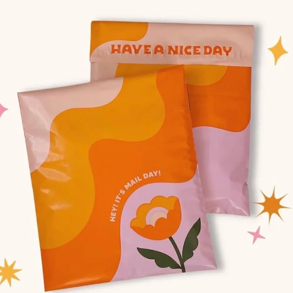 Poly mailers insert cards stickers